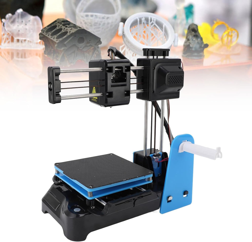 Gonetre Frequency Division Multiplexing 3D Printer for Kids Beginners,Portable Fast Heating Compact Desktop 3D Printing Machine for Education DIY Enthusiasts Students PLA TPU 1.75mm (US Plug)