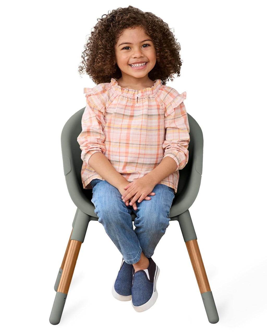 Skip Hop Baby High Chair 4-in-1 Convertible High Chair, EON, Thyme