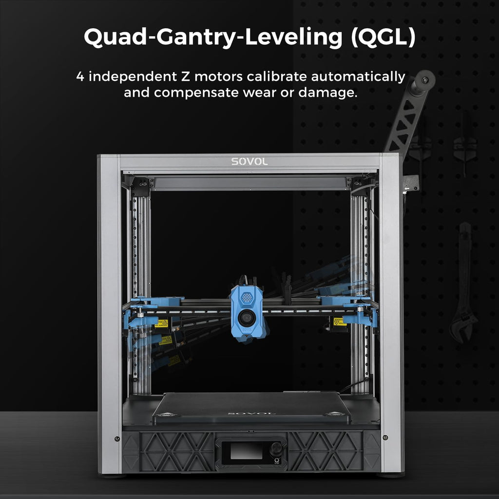 Sovol SV08 Core-XY 3D Printer Voron 2.4 Open Source, 700mm/s High Speed 3D Printers with 300℃ Clog-Free Hotend & Camera, Auto Leveling with 4 Independent Z Motors, Large Print Size 13.8x13.8x13.6in