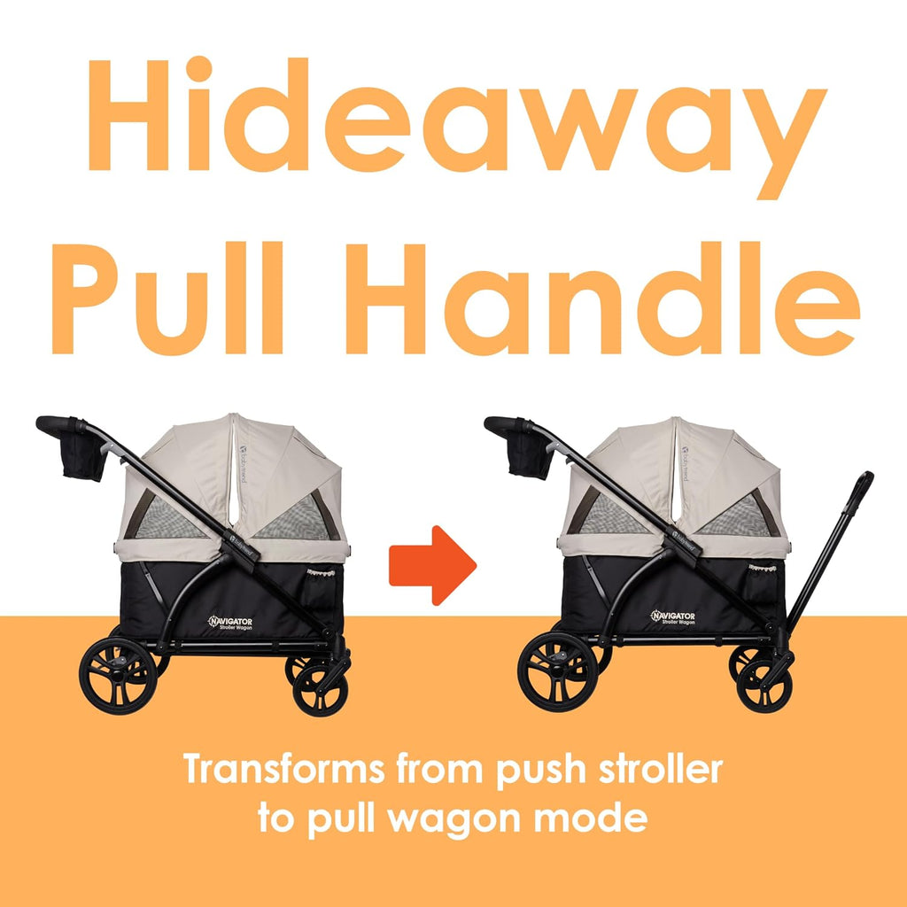 Baby Trend Navigator 2-in-1 Stroller Wagon, Desert Tan