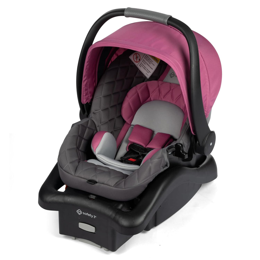 Safety 1st onBoard™ Insta-Latch™ DLX Infant Car Seat with Base, Baby Car Seat for 4-30 lbs., Rear Facing Car Seat, Beach Rose