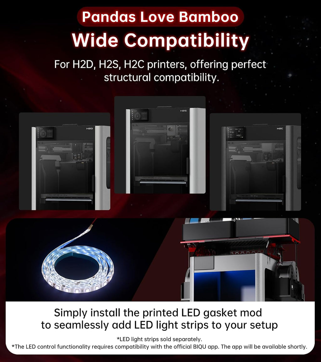 BIQU Panda Perch H2 AMS Stand Holder for Bambu-Lab H2D H2S H2C 3D Printers, AMS Stack to Hold 2 AMS/AMS 2 Pro, AMS HT Storage Stacks Compatible, Space Saving for Makers with Limited Space