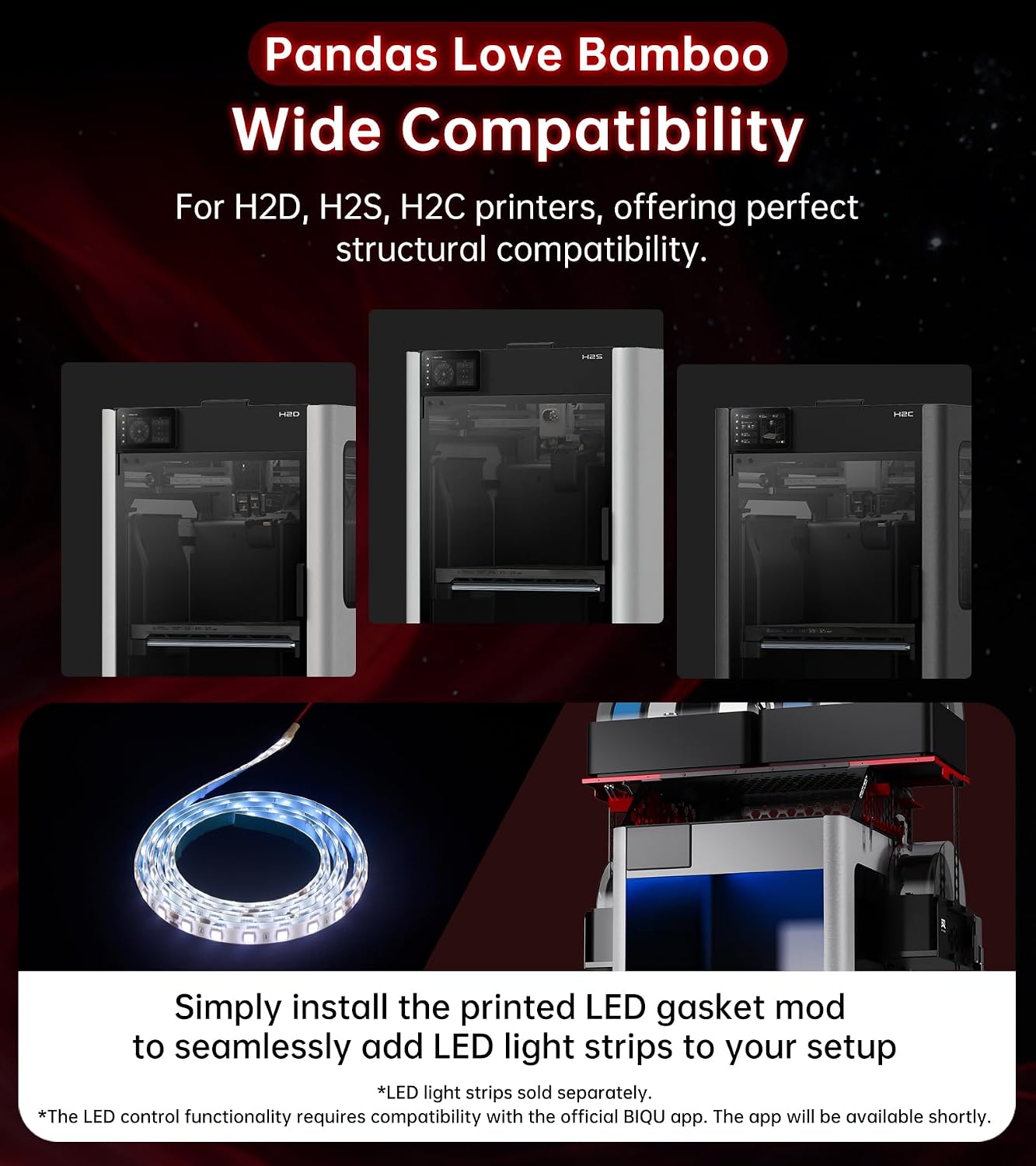 BIQU Panda Perch H2 AMS Stand Holder for Bambu-Lab H2D H2S H2C 3D Printers, AMS Stack to Hold 2 AMS/AMS 2 Pro, AMS HT Storage Stacks Compatible, Space Saving for Makers with Limited Space