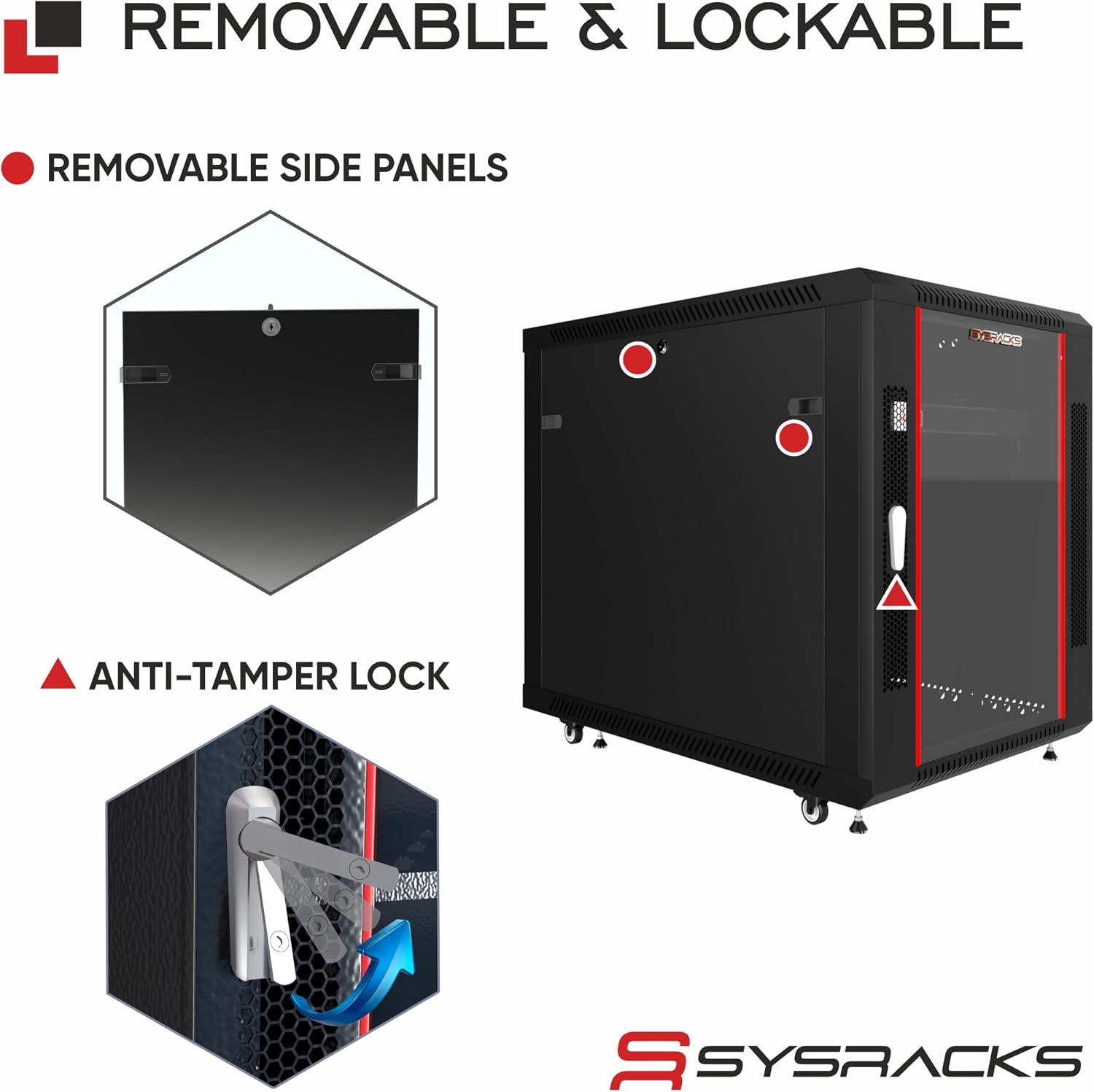 15U Server Rack Cabinet 35' Deep, Pre-Configured Network Enclosure on Wheels with PDU, Fan & Shelf, Lockable IT Rack for Small Business, Office & AV Equipment