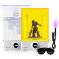 ELEGOO Mercury XS Bundle, Wash and Cure Machine for Large Resin 3D Printed Models, Compatible with Saturn and Mars LCD 3D Printers, with a Handheld UV Lamp