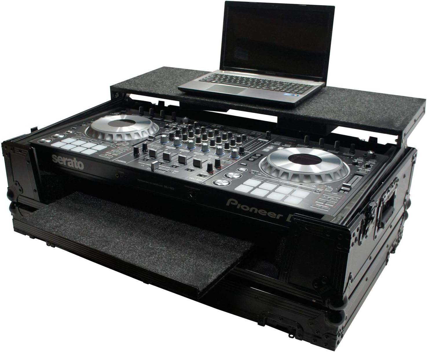 Harmony Audio HCDDJSZLTBKTR Glide Lower & Upper Laptop Stand DJ Case Compatible with Pioneer DDJ-SZ2