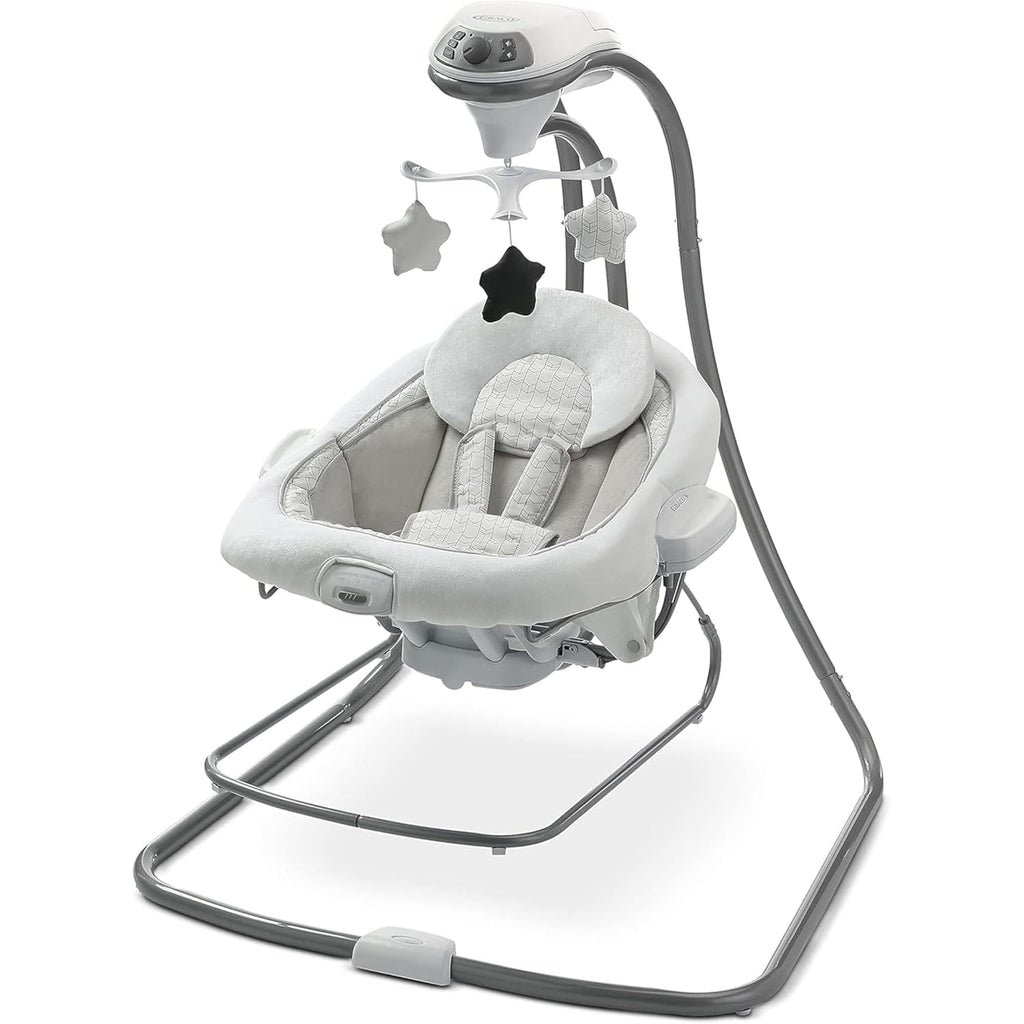 Graco DuetConnect LX Portable Baby Swing and Bouncer, Multi-Direction Baby Bouncer Seat, Multiple Swing Speeds, Great Gift for New Parents, Redmond