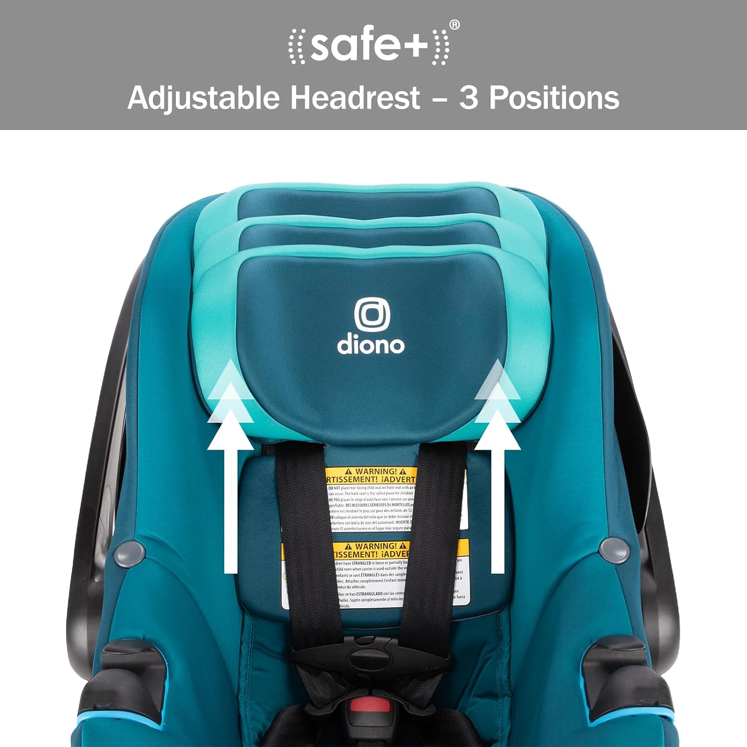 Diono LiteClik30 RXT SafePlus Infant Car Seat and Base, Rear-Facing for Infants 4-30lbs, SafePlus Engineering, with Infant Insert, UPF 50+ Sunshade (Blue Razz Ice)