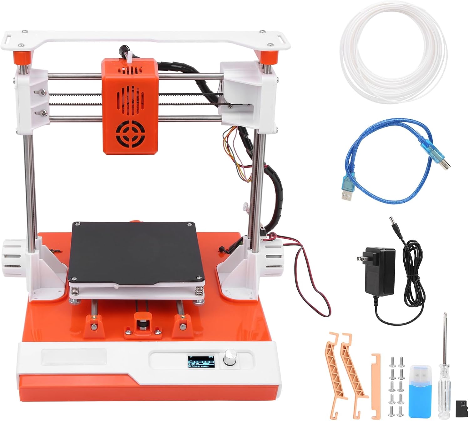 Portable 3D Printer with High Accuracy, Compact Size, Easy and Material, Best Gift for Kids or Beginners. for Windows XP/7/8/10 32bit/64bit (US Plug 110-240V)