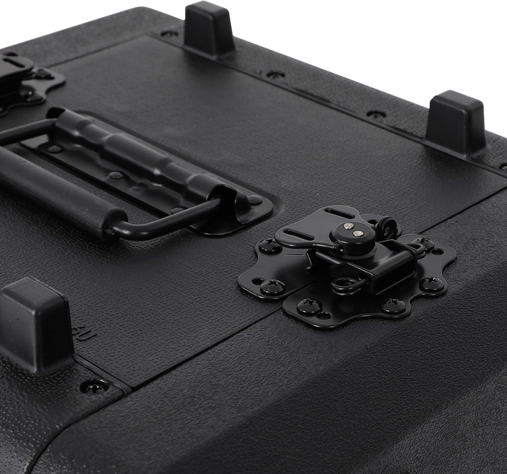 6U Rack Case, Dust-Proof 6U Rack Case with Microphone Storage Compartments, Countertop Rectangular 6U Rack Case with Practical Handle for Equalizers, Amplifiers, Speakers, Audio Equipment