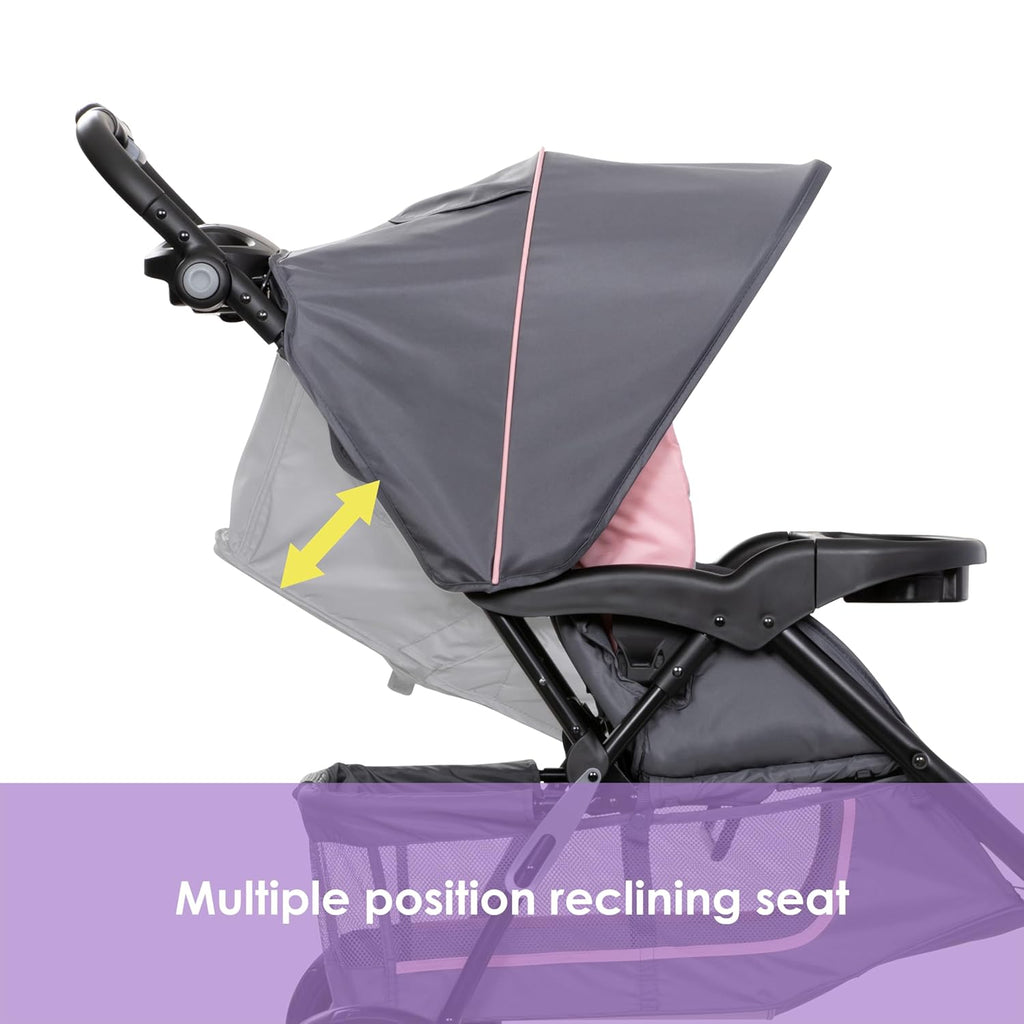 Baby Trend EZ Ride Travel System with EZ-Lift™ Infant Car Seat, Dash Pink