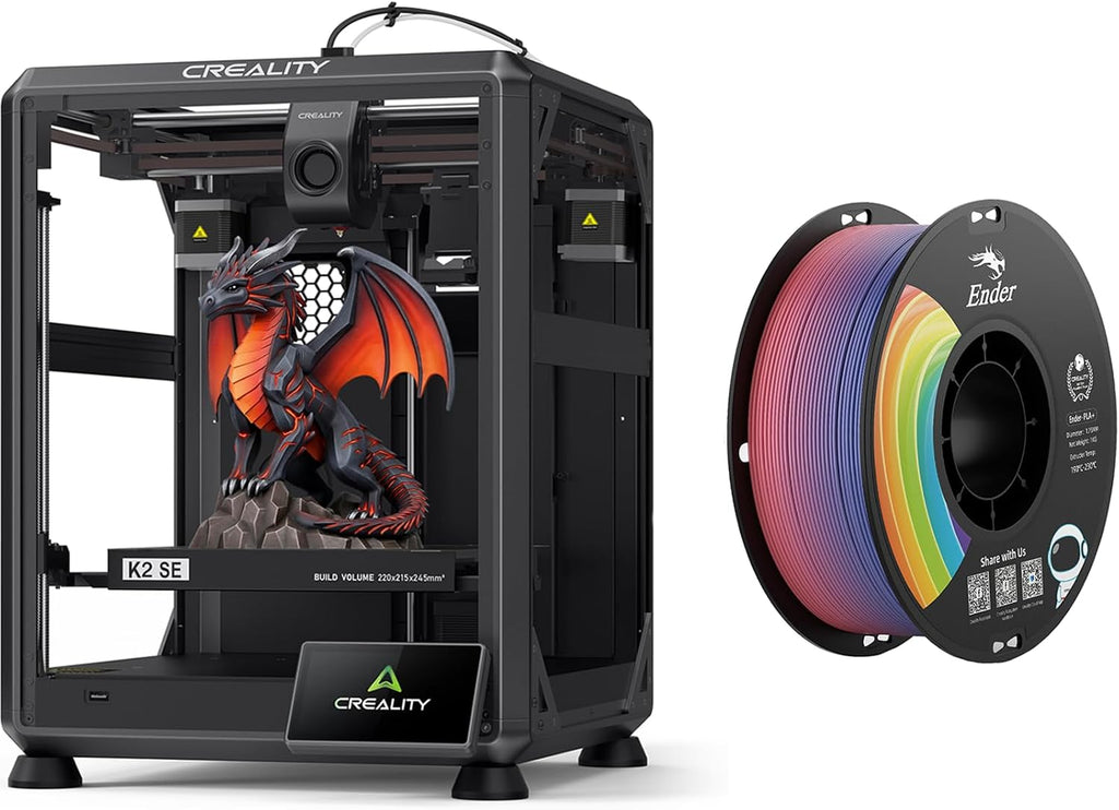 Creality K2 SE 3D Printer Bundle with Rainbow Upgrade Ender PLA+ Filament