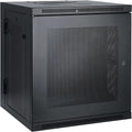 Tripp Lite 10U Wall Mount Rack Enclosure, Low Profile 20.5 inch Switch Depth, Locking Front Door & Hinged Back, Heavy-Duty Steel, 5-Year Warranty (SRW10US)