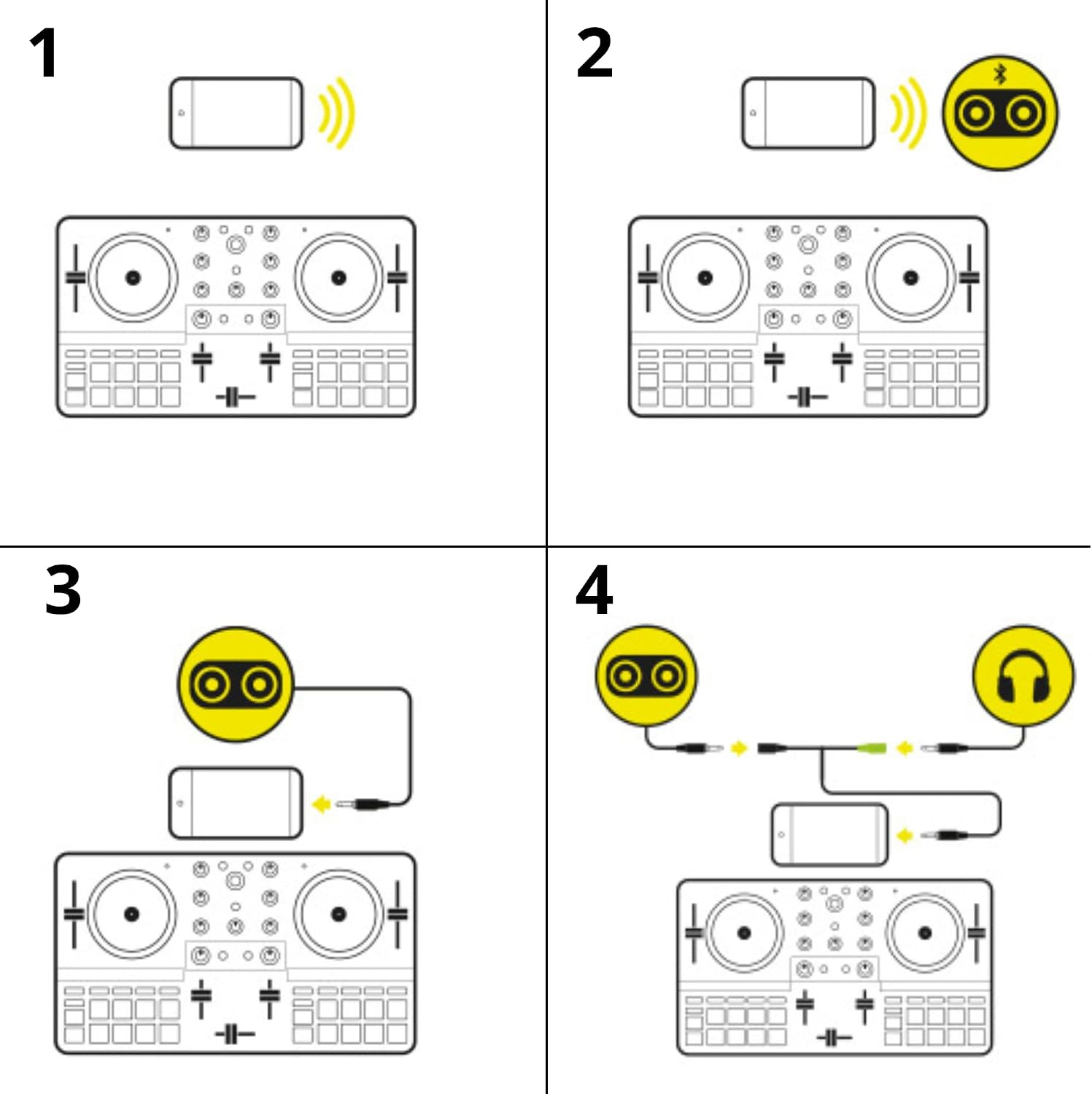 Hercules DJControl Mix Ultra – Mobile DJ Controller for Smartphones (iOS/Android)