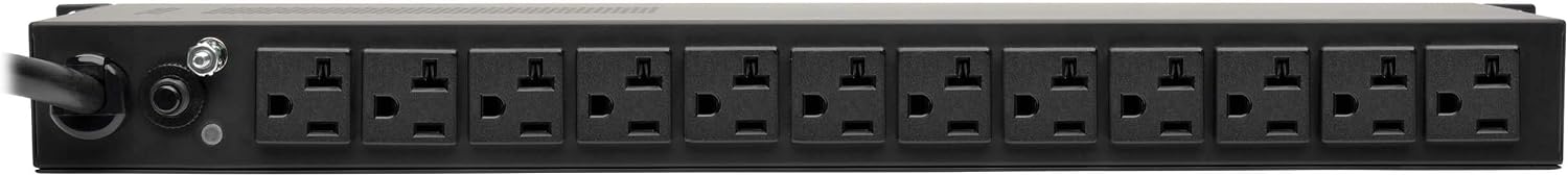 Tripp Lite PDU 1.92kW, 120V, Single-Phase Basic PDU with Isobar Surge Protection - 3840 Joules, 14 Outlets, L5-20P Input (5-20P Adapter), 15 ft. Cord, 1U (PDUH20-ISO)