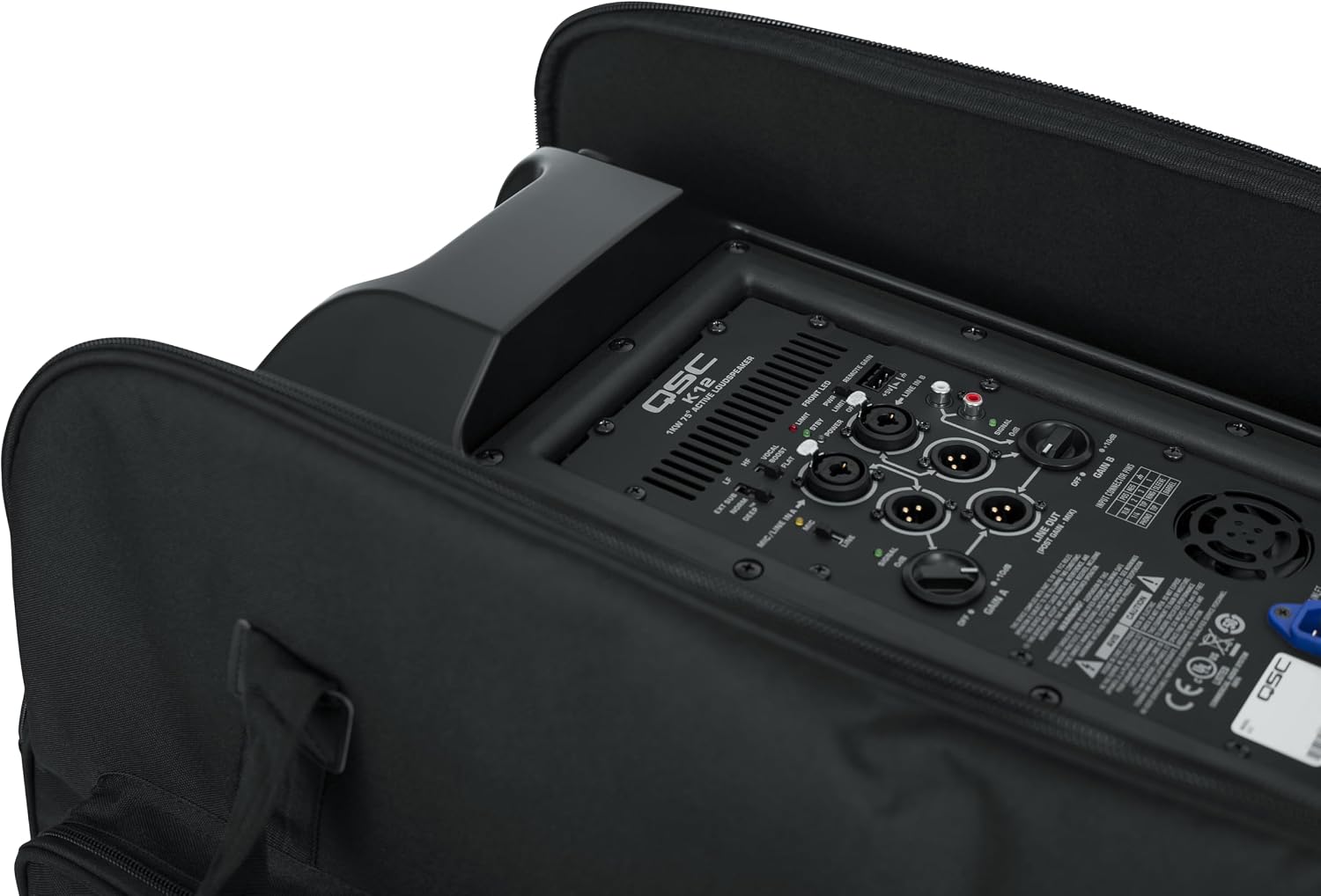 Gator Cases Rolling Speaker Bag for Small Format 12' Loudspeakers with Retractable Pull Handle (GPA-712SM)