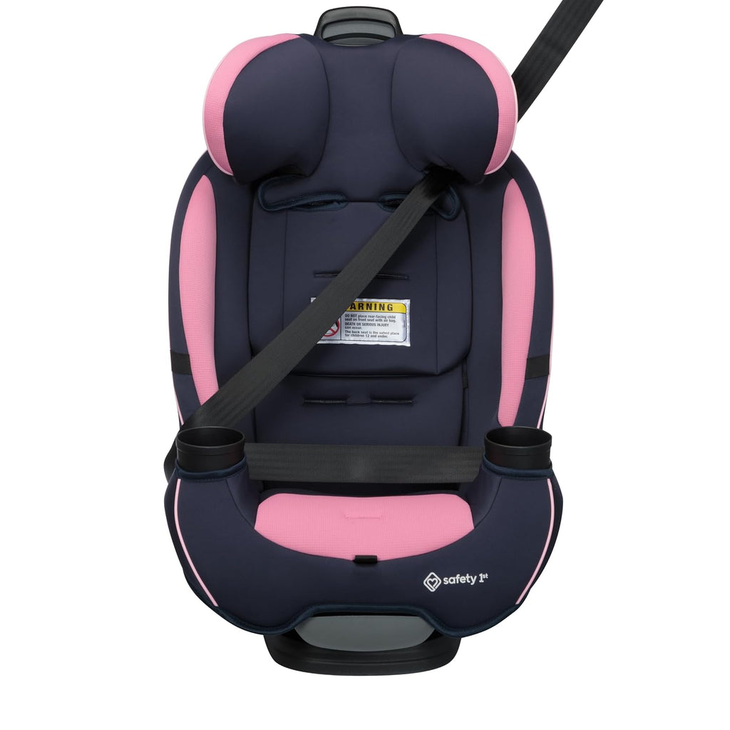 Safety 1st Grow and Go All-in-One Slim Convertible Car Seat, Rear Facing, 5-40 lbs, Forward Facing (30–65 lbs), High Back Booster Seat 40-100 pounds, Vineyard Girl