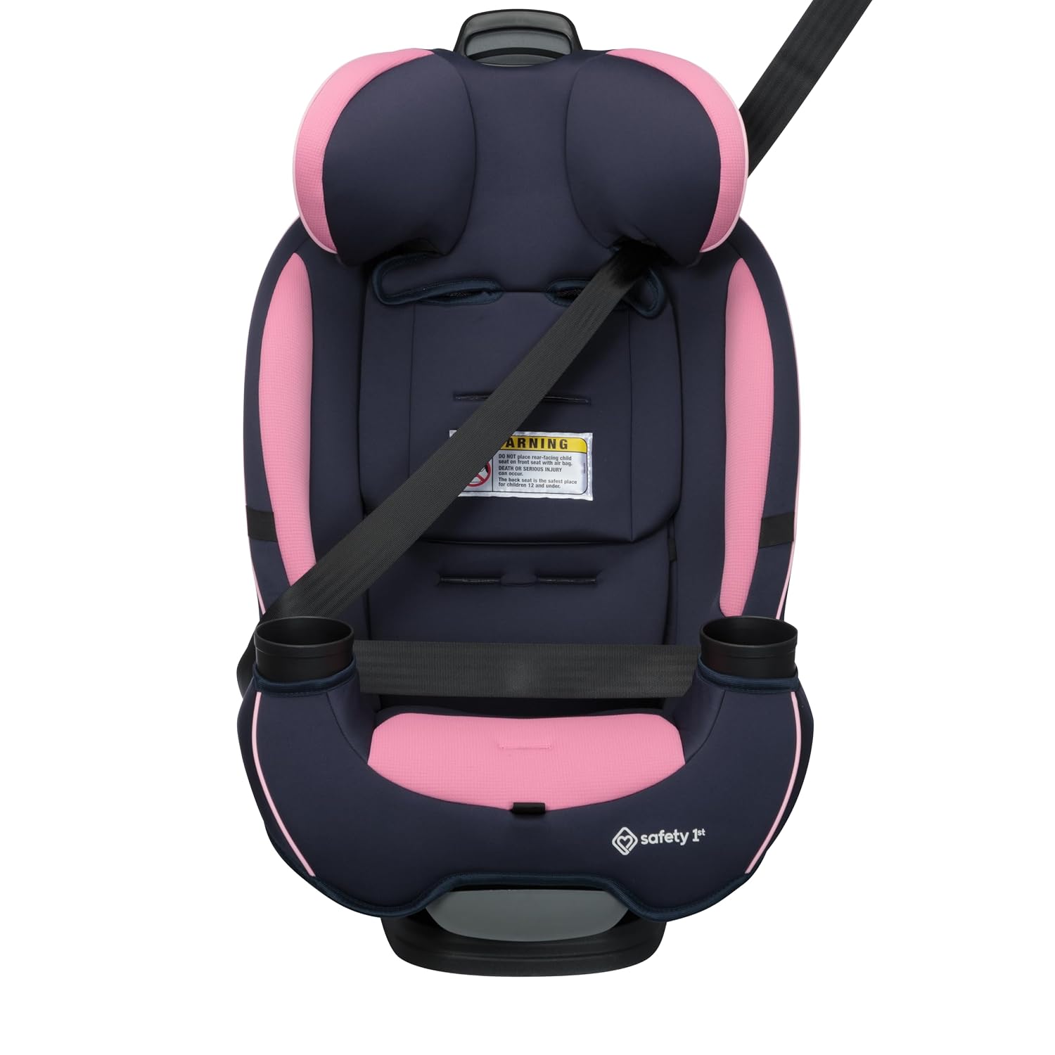 Safety 1st Grow and Go All-in-One Slim Convertible Car Seat, Rear Facing, 5-40 lbs, Forward Facing (30–65 lbs), High Back Booster Seat 40-100 pounds, Vineyard Girl