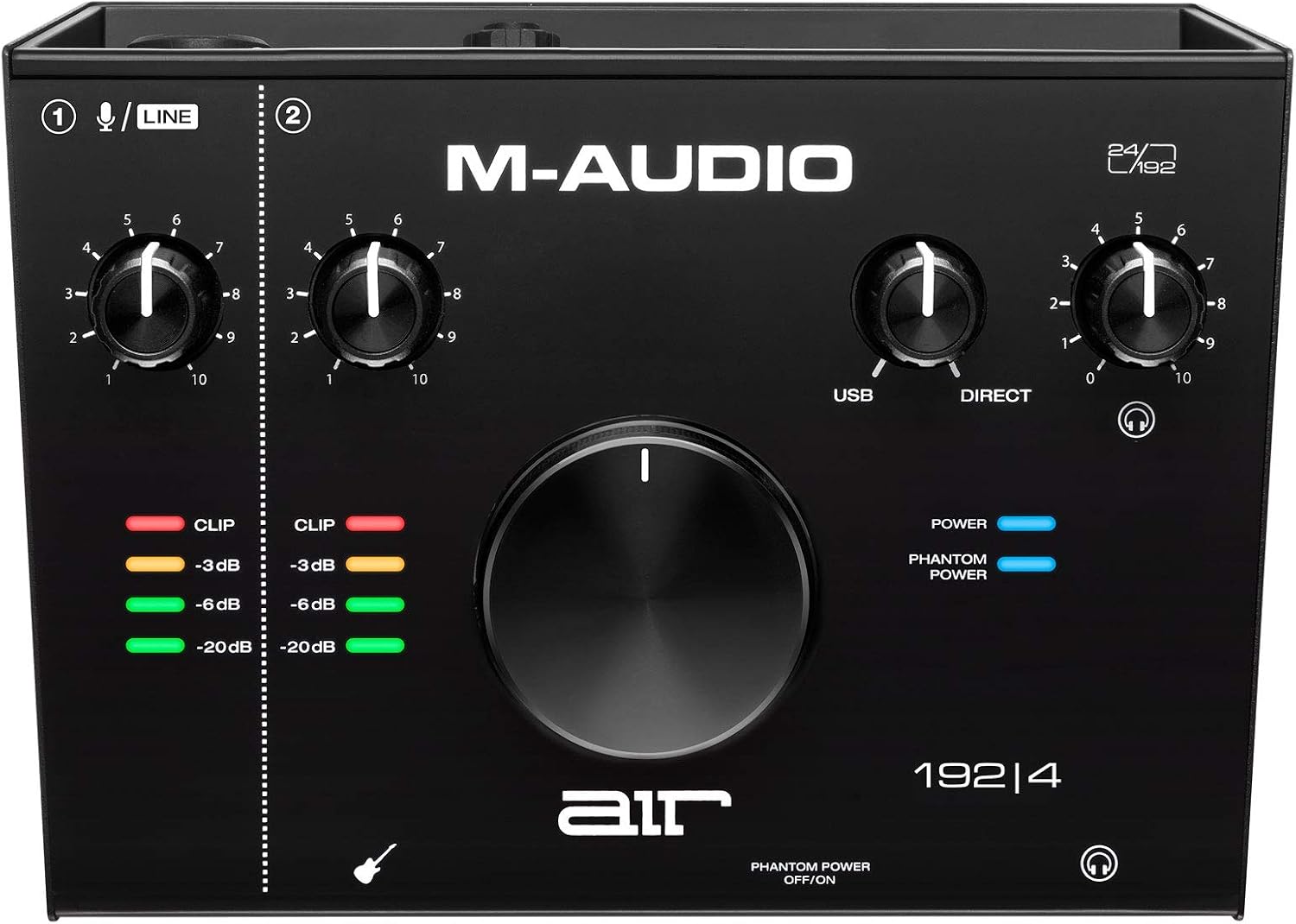M-AUDIO AIR192x4 VSPro USB-C Audio Interface, XLR Condenser Microphone and Studio Headphones for Recording, Podcasting, Streaming with HD Sound