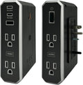 Austere VII Series, Wall Power 4 Outlet Surge Protector, 3500 Joules, Isolated EMI/RFI Filtering, 2 USB-C 45W & 20W Fast Chargers, 1 USB-A 2.4 amps, Overcurrent Protection, 6 Year Component Guarantee