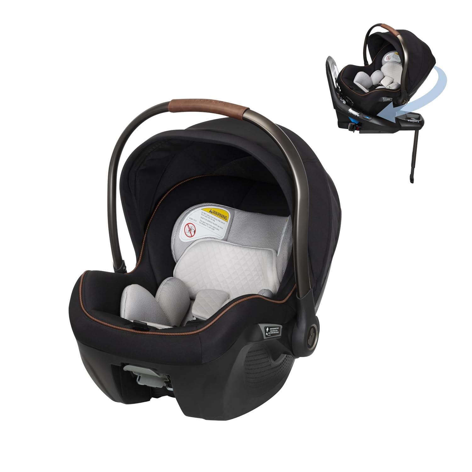 Maxi-COSI Peri 180 Rotating Infant Car Seat, Onyx Sand