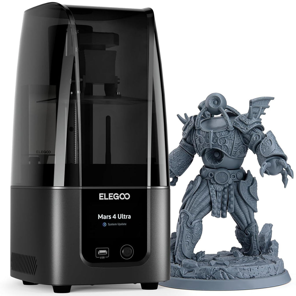 ELEGOO Mars 4 Ultra MSLA 3D Printer with 7' 9K LCD, Wi-Fi, ACF Release Liner Film - 6.5 × 6.04 × 3.06 inches Printing Size