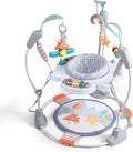 Baby Activity Center, Baby Jumper Activity Center with Music, Interactive Toys, 360° Rotating Seat, 3 Adjustable Heights, Infant Activity Jumper for 6+ Months (Gray Forest)