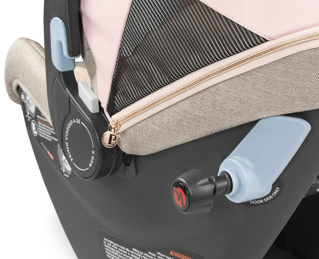 Peg Perego Primo Viaggio Nido - Rear Facing Infant Car Seat - Includes Base with Load Leg & Anti-Rebound Bar - for Babies 4 to 30 lbs - Made in Italy - Mon Amour