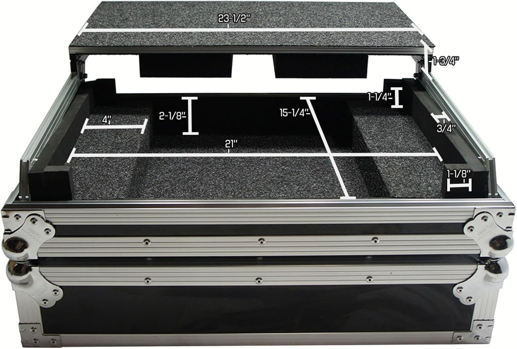 Harmony Audio HCRTMIX8LT Flight Glide Laptop Stand Custom Case Compatible with Reloop Terminal Mix 8