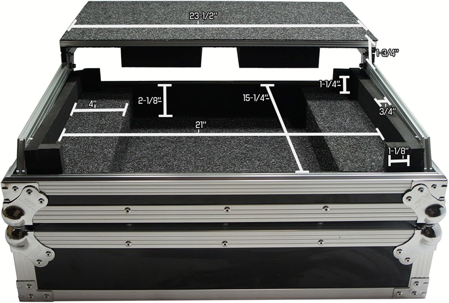 Harmony Audio HCRTMIX8LT Flight Glide Laptop Stand Custom Case Compatible with Reloop Terminal Mix 8