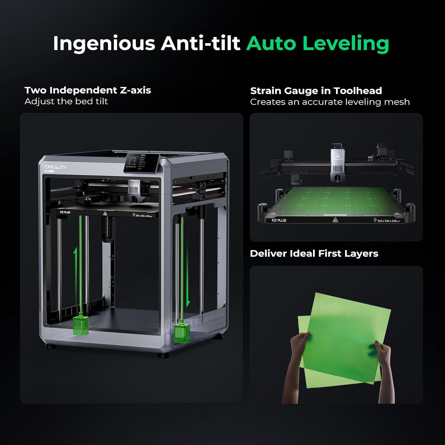 Creality K2 Plus Combo 3D Printer, Multi Color Printing with New CFS 600mm/s High-Speed Full Auto-Leveling Dual Al Camera Next-Gen Direct Drive Extruder Large Build Volume 13.78x13.78x13.78inch