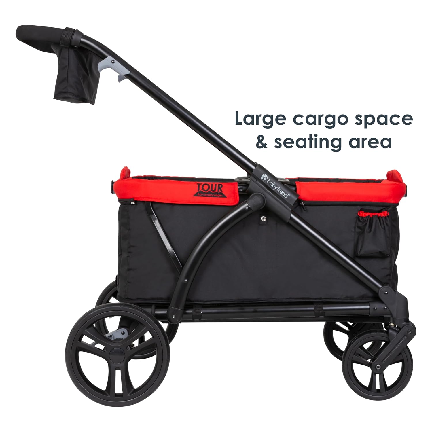 Baby Trend Expedition/Tour LTE 2-in-1 Stroller Wagon, Mars Red