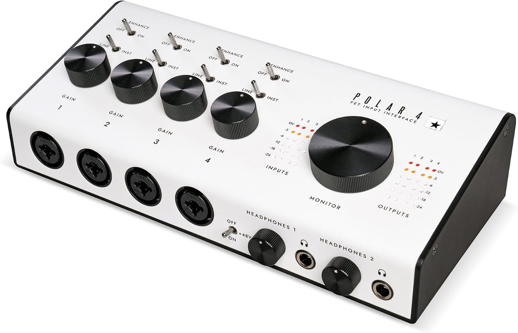 Blackstar Polar 4 - 4-channel 4-in/8-out USB-C Guitar Audio Interface w/ 4 Microphone Preamps and 2 Headphone Outputs