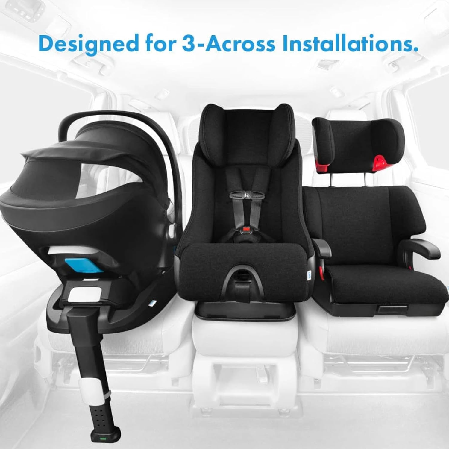 Clek Liing Infant Car Seat with Adjustable Load Leg, Compact, Lightweight Design, 7 Recline Positions, Easy-to-Use Rigid Latch, and Flame Retardant-Free (Vintage Ziip)