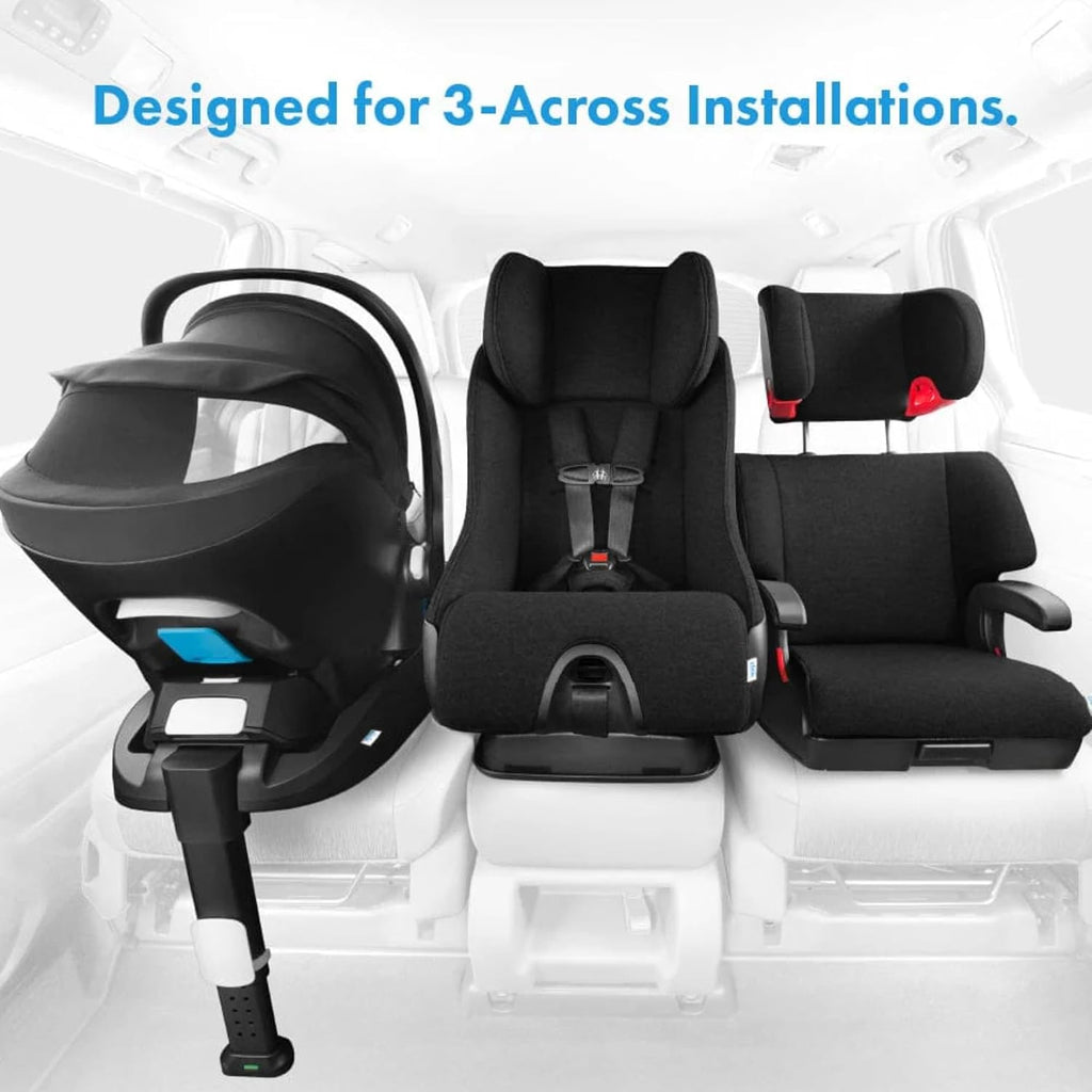 Clek Liing Infant Car Seat with Adjustable Load Leg, Compact, Lightweight Design, 7 Recline Positions, Easy-to-Use Rigid Latch, and Flame Retardant-Free (Highlands Ziip)