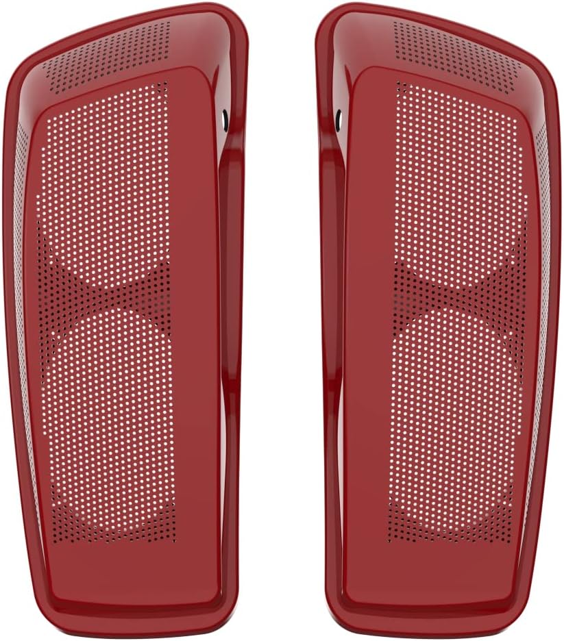 Advanblack Saddlebag Dual 6x9 Speaker lids, Audio Covers Fit for H-D Touring, Road Glide, Street Glide Special, Road King, 2014 2015 2016 2017 2018 2019 2020 2021 2022 2023