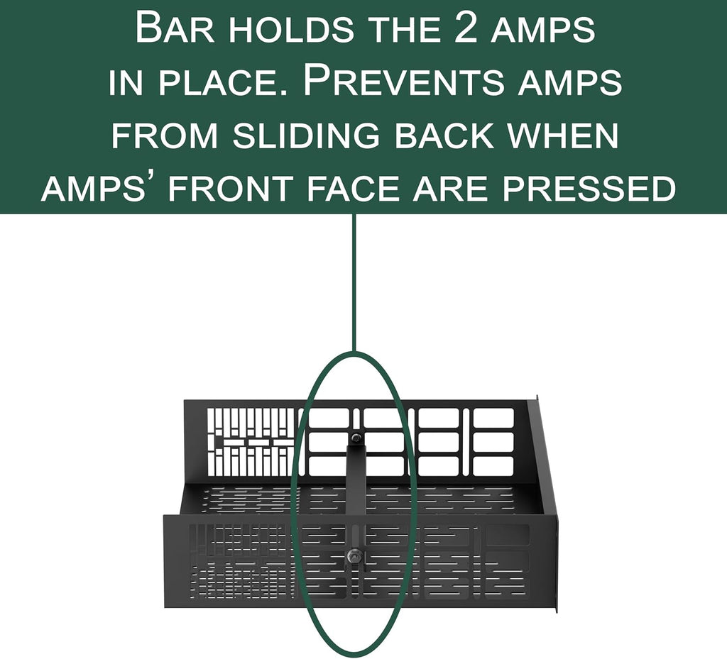 ynVISION.DESIGN Custom Rack Shelf Compatible with SONOS AMP | Rack Mountable (Pack of 2)