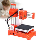 3D Printer Mini Desktop Printing Machine for Kids,100x100x100mm Print Size,with TF Card/USB Connect,Removable Platform,for Beginners,Kids,Student Education Orange