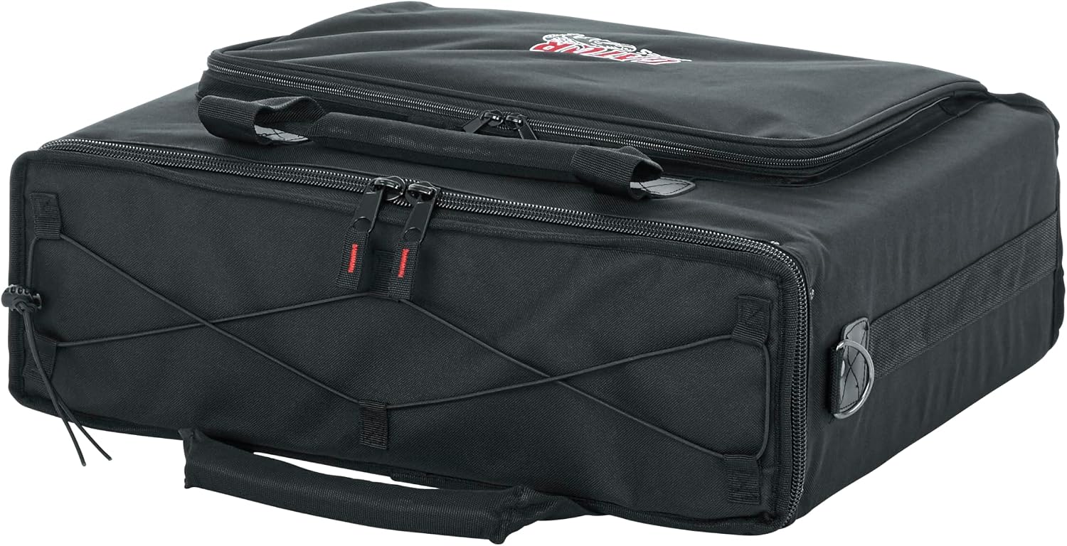 Gator Cases Rack Bag Series Portable 3U Rack Bag with 14' Rackable Depth, (GRB-3U)