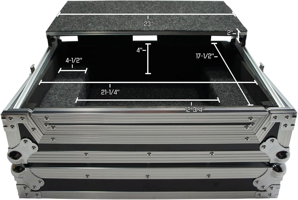 Harmony Audio HCTKS4LT Flight Glide Laptop Stand DJ Custom Case Compatible with Traktor Kontrol S4