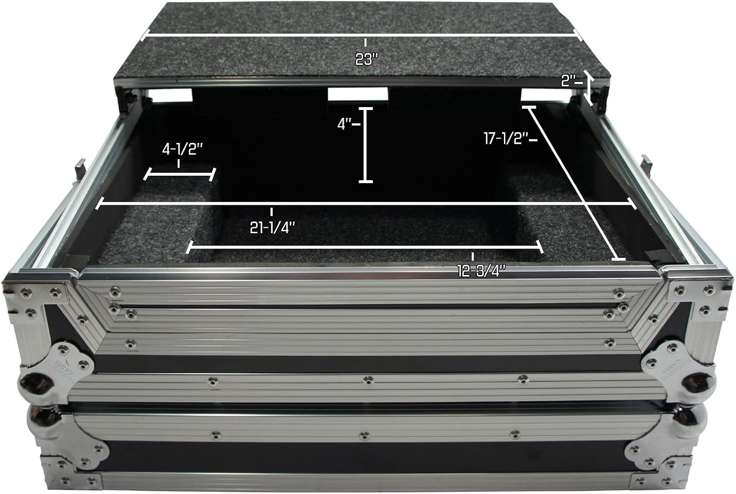 Harmony Audio HCTKS4LT Flight Glide Laptop Stand DJ Custom Case Compatible with Traktor Kontrol S4
