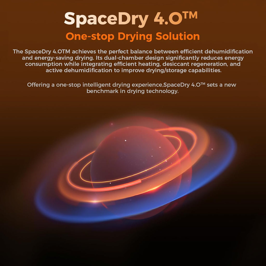 Creality Space Pi X4 Filament Dryer,4 Spools Filament Dryer Box Dual Independent Heating Chambers,360° 200W PTC Fast Heating Filament Dehydrator,Up to 85℃,Compatible with PLA PETG ABS,TPU,PC,PA,PAHT