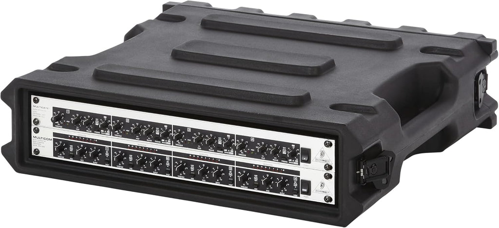 Gator Cases Pro Series 2U Rack Case with Standard 19' Depth, Roto Molded Made in USA (G-PRO-2U-19)