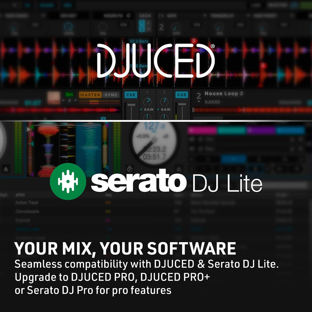 Hercules DJControl Inpulse 200 MK3 – Ideal DJ Controller to Start DJing – Software and Tutorials Included – Spotify and Apple Music streaming with Serato DJ Lite