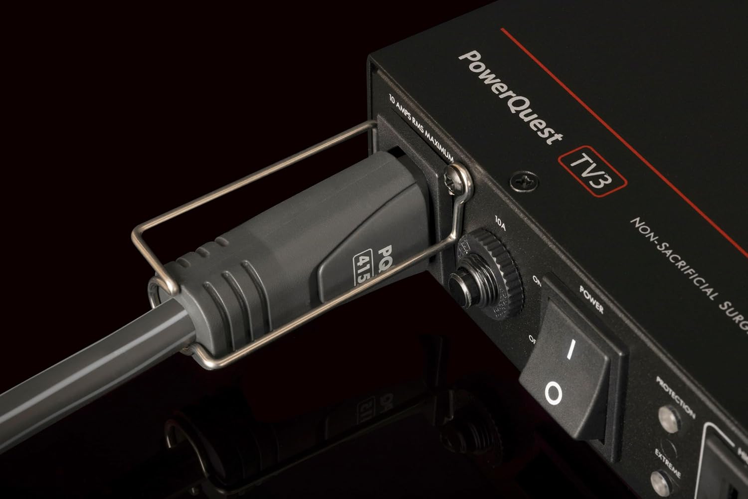 AudioQuest PowerQuest TV3 3-Outlet Non-Sacrificial Surge Protector for Wall-Mounted TVs