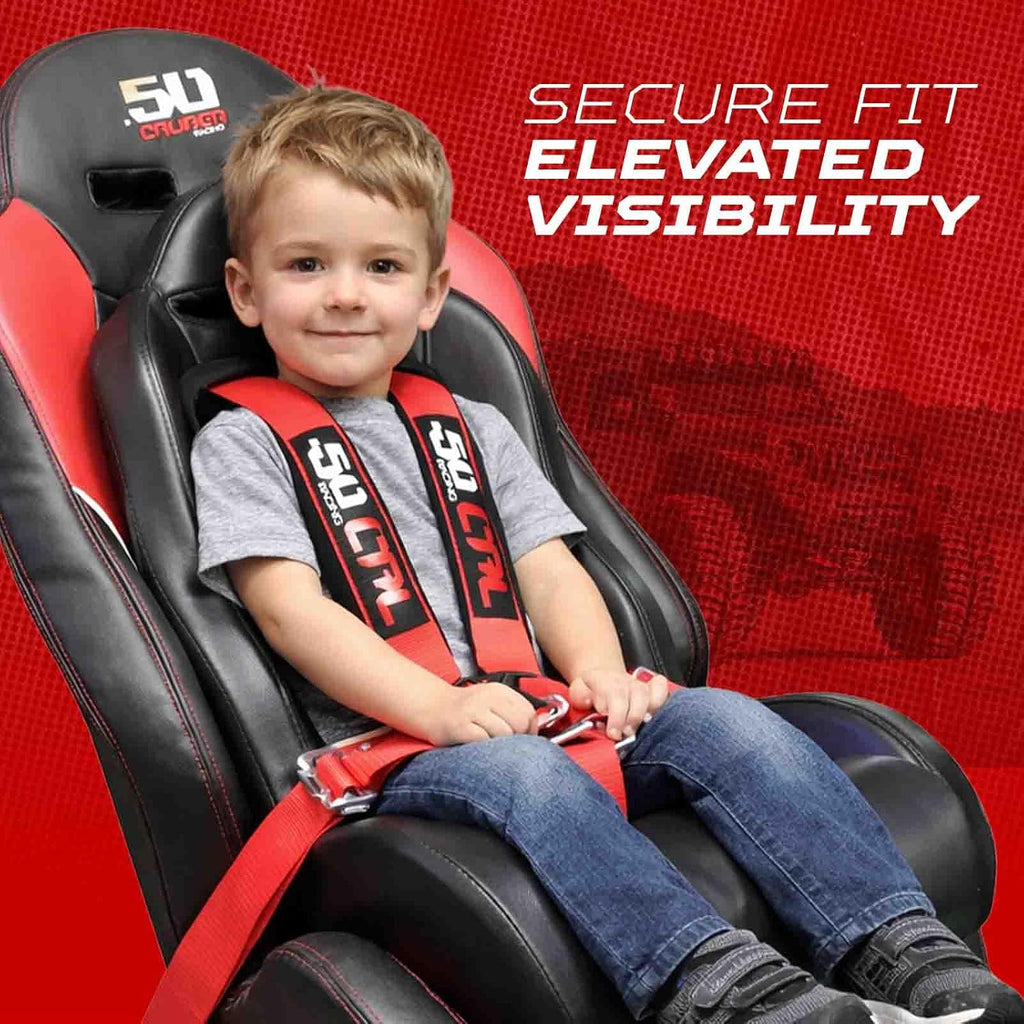 50 Caliber Racing mini Bucket seat for All Vehicles Polaris RZR canam x3 Booster seat (Seat with Bracket)