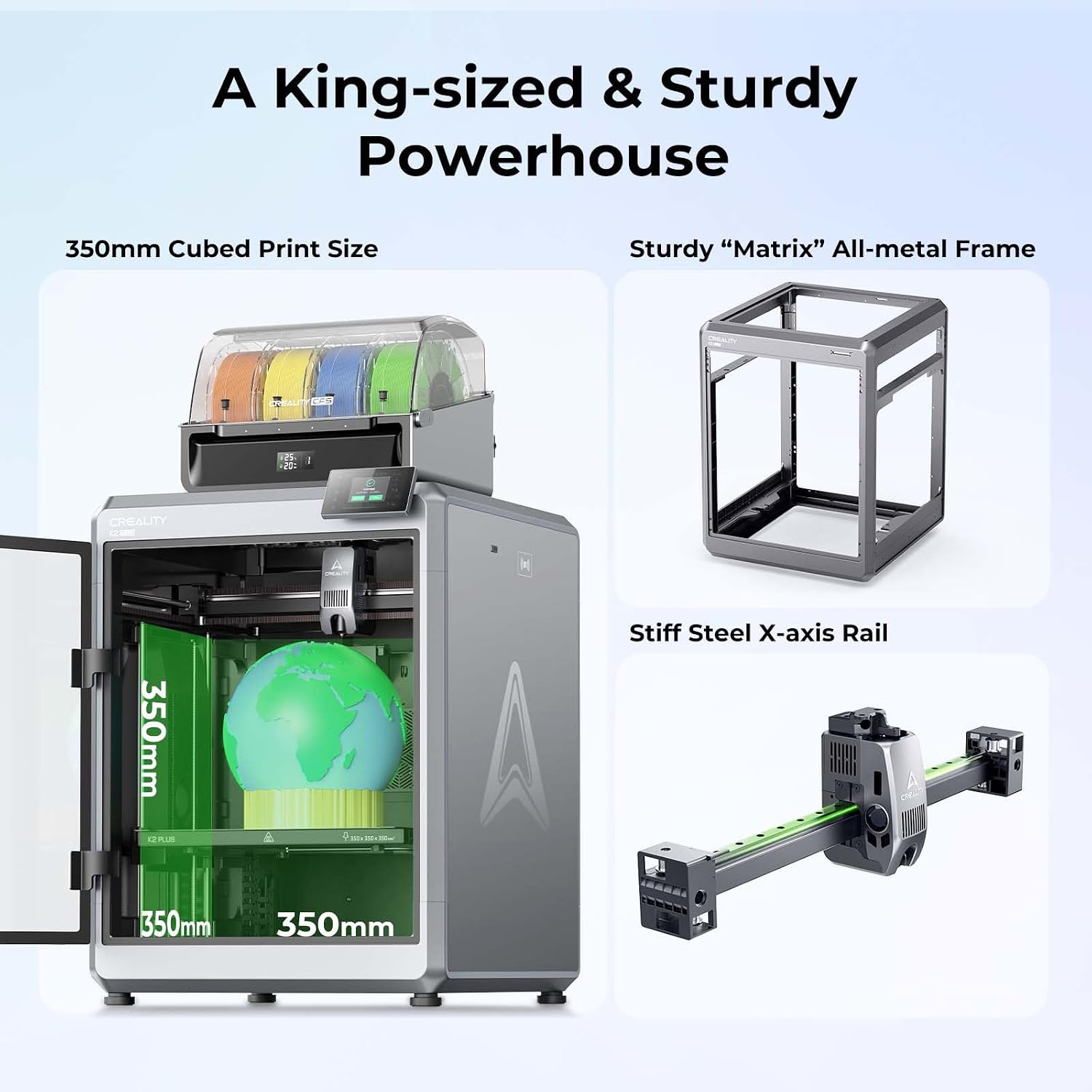 Creality K2 Plus Combo 3D Printer, Bundle with CFS*2