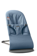 BabyBjörn Bouncer Bliss, Woven mélange, Blue | 2-in-1 Adjustable Baby Bouncer Seat and Toddler Chair, Newborn to Toddler (8-29 lbs), 4 Positions, Lightweight & Portable