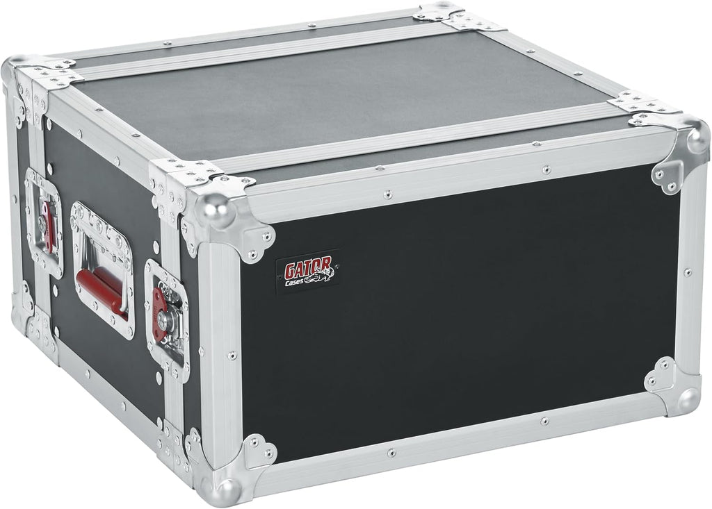 Gator Cases G-TOUR Series Shallow Audio Road Rack with Heavy-Duty Tour Grade Hardware, 15' Rackable Depth, 6U (G-TOUR EFX6U)