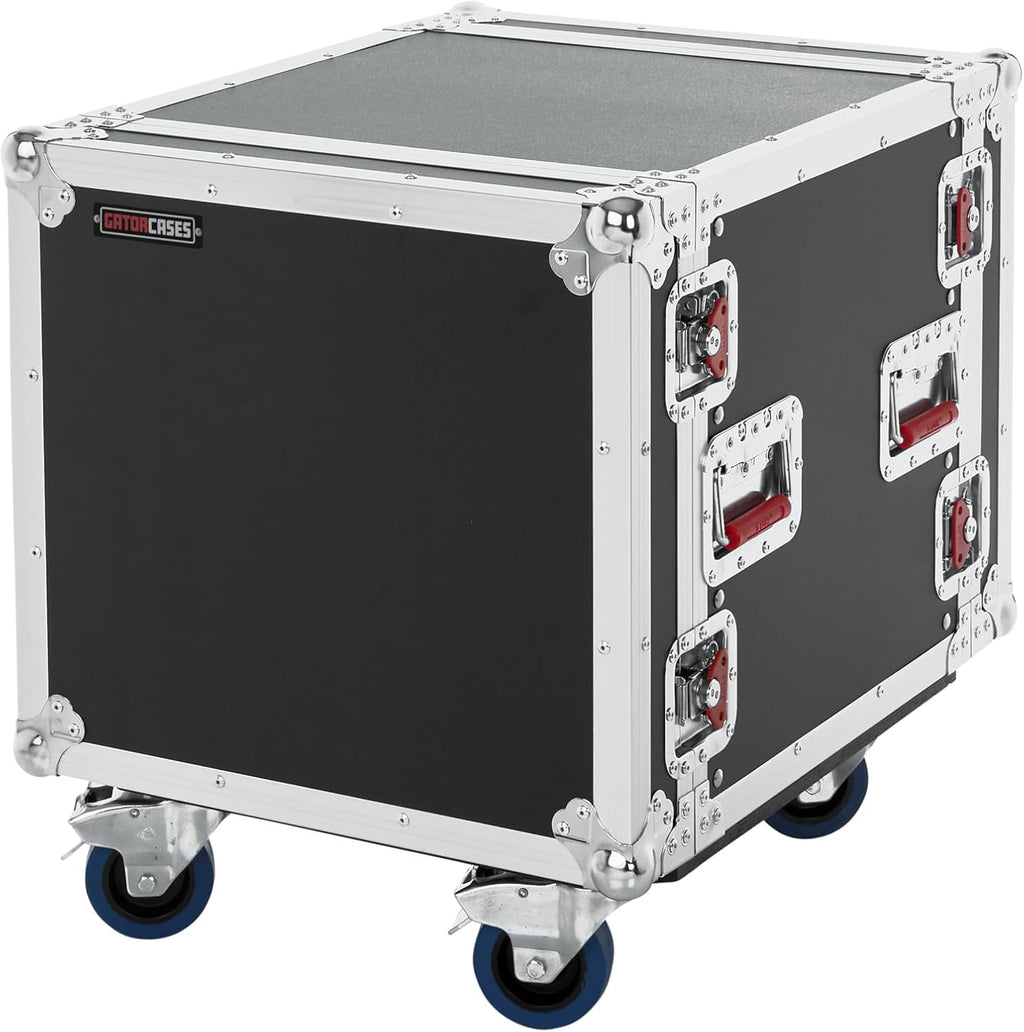 Gator Cases G-TOUR Audio Road Rack with Heavy-Duty Casters and Tour Grade Hardware; 17' Rackable Depth, 10U (G-TOUR 10U CAST)